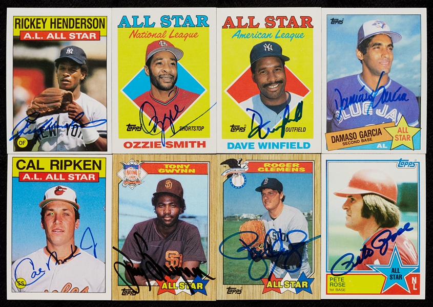 Signed 1981-1993 Topps All-Stars Collection (166)