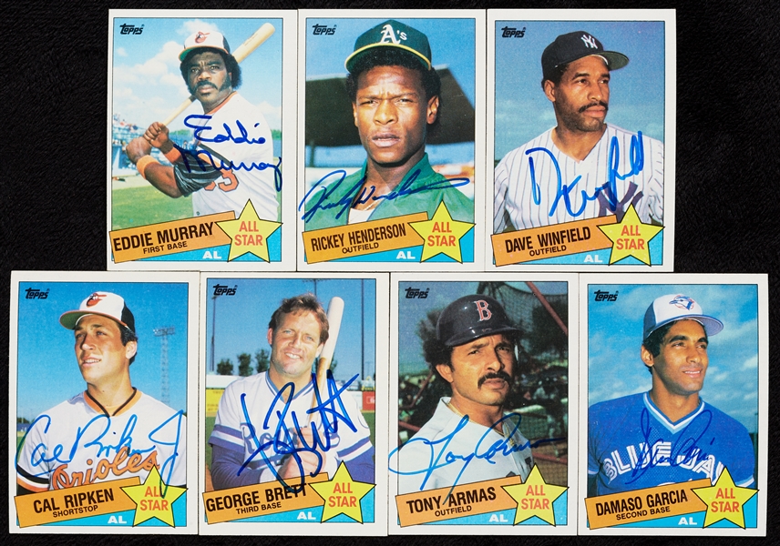Signed 1985 Topps All-Star Complete Set (22)