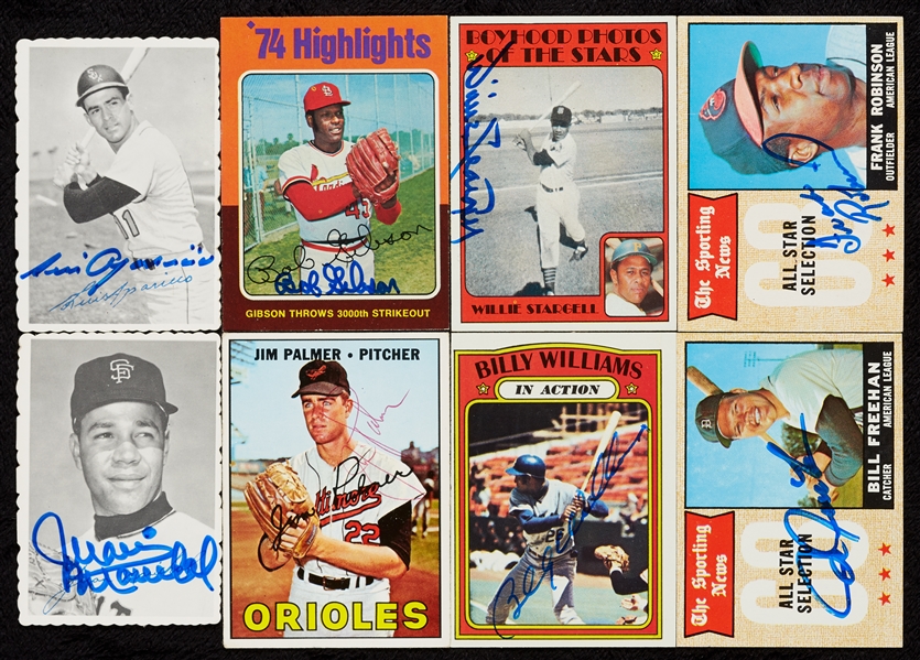 Signed 1957-1980 Baseball Card Group (185)