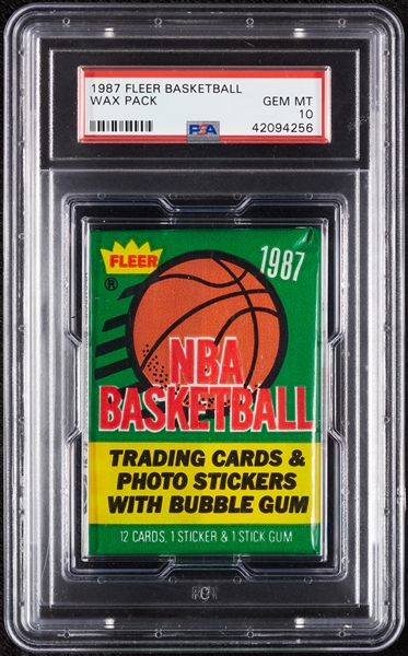 1987 Fleer Basketball Wax Pack (Graded PSA 10)