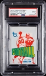 1972 Topps Football Wax Pack - Johnny Unitas Top Graded PSA 9)