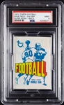1972 Topps Football Wax Pack - Super Bowl Back (Graded PSA 9)