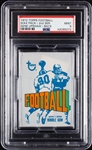 1972 Topps Football Wax Pack - Gene Upshaw Back (Graded PSA 9)
