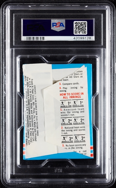 1966 Fleer All Star Match Baseball Wax Pack (Graded PSA 9)