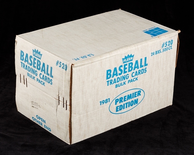1981 Fleer Baseball Opened Vending Case (12,000)