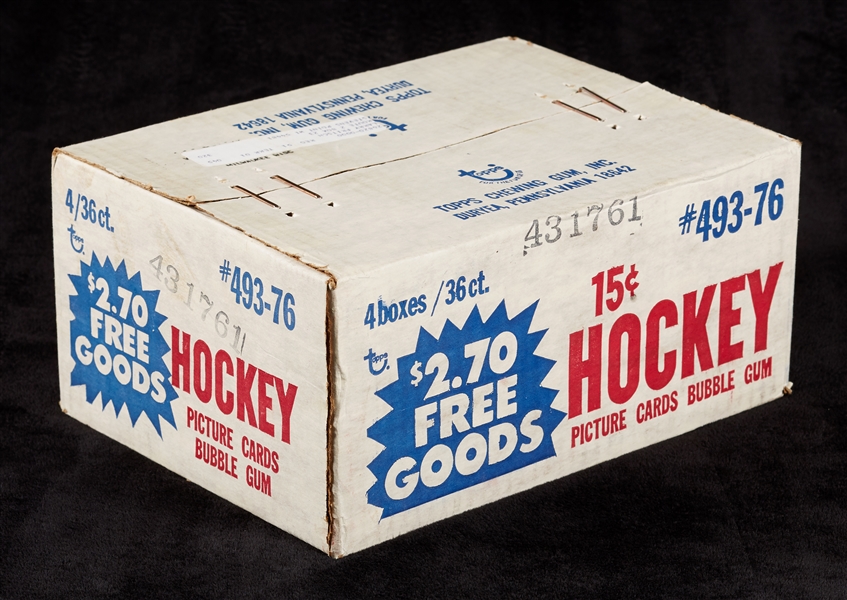 1976-77 Topps Hockey Unopened Wax Case (4/36)