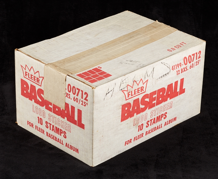 1982 Fleer Baseball Stickers Unopened Case (12/60)
