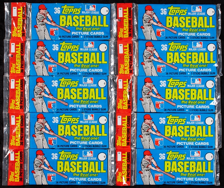 1981 Topps Baseball Grocery Rack Packs Group (12)