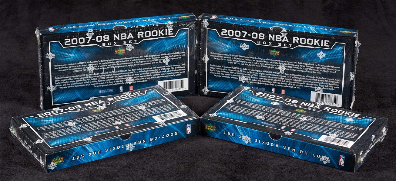 2007-08 Upper Deck NBA Rookie Sealed Boxed Sets (4)