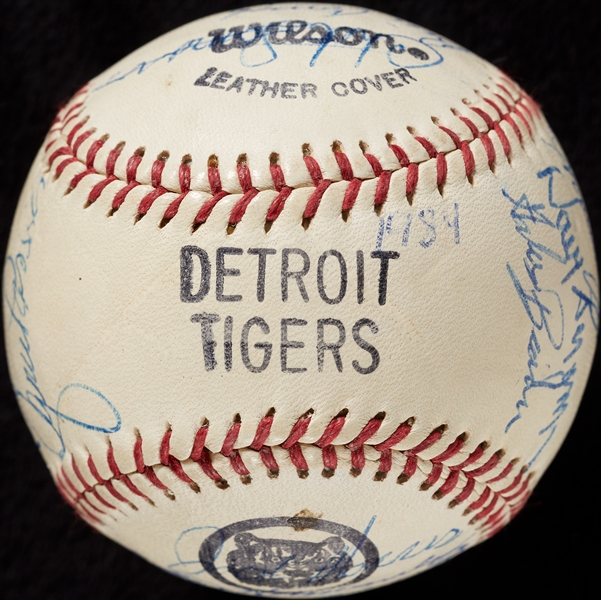 1984 Detroit Tigers World Champs Signed Baseball (JSA)