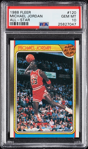 1988 Fleer Michael Jordan All-Star No. 120 PSA 10