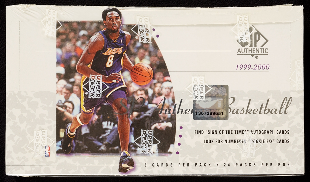 1999-00 SP Authentic Basketball Sealed Hobby Box (24)