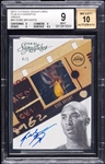2012 Panini Signatures Kobe Bryant Film Autographs Green (4/5) BGS 9 (AUTO 10)
