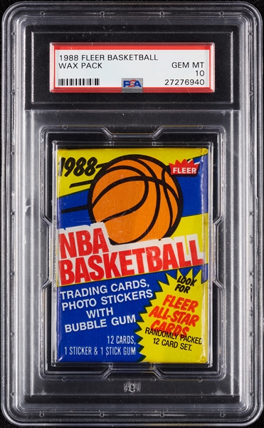 1988 Fleer Basketball Wax Pack (Graded PSA 10)