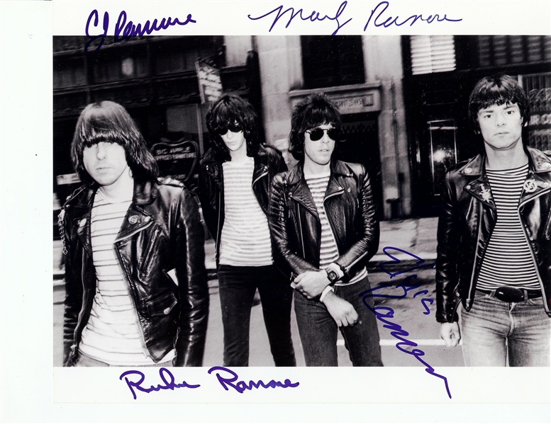 Rock & Roll Group-Signed 8x10 Photos with Ramones, Aerosmith (18)