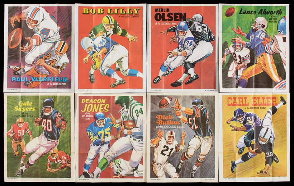 1970 Topps Football High-Grade Posters Set With Extras (24/24 and 46 Total)