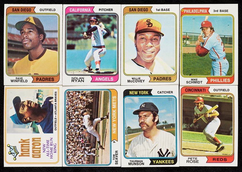 1974, 1976 and 1980 Topps Baseball Sets and Partial Set (3)