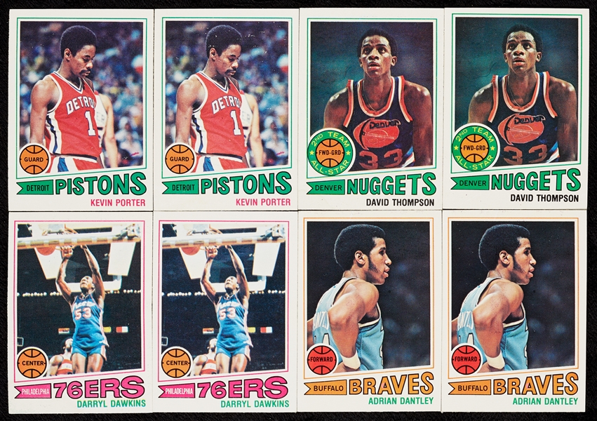 1977 Topps Basketball Two (2) Complete High-Grade Sets (264)