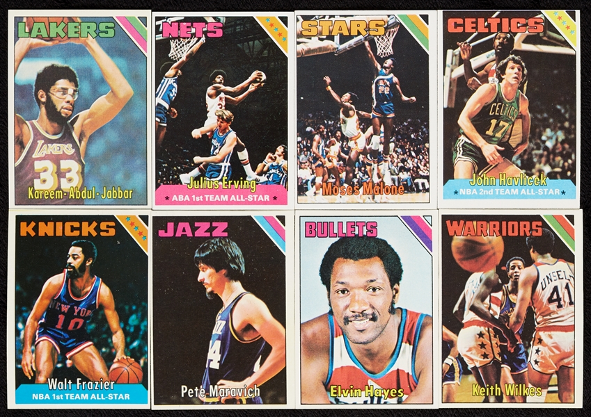 1975 and 1977 Topps Basketball High-Grade Sets (2)