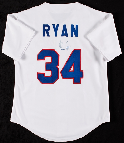Nolan Ryan Signed Rangers Jersey (BAS)