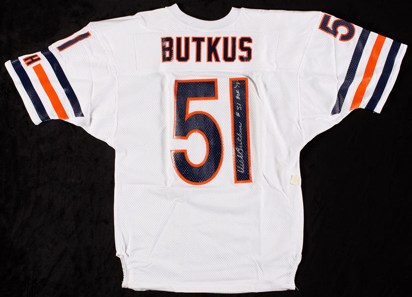 Gale Sayers & Dick Butkus Signed Jerseys (2)
