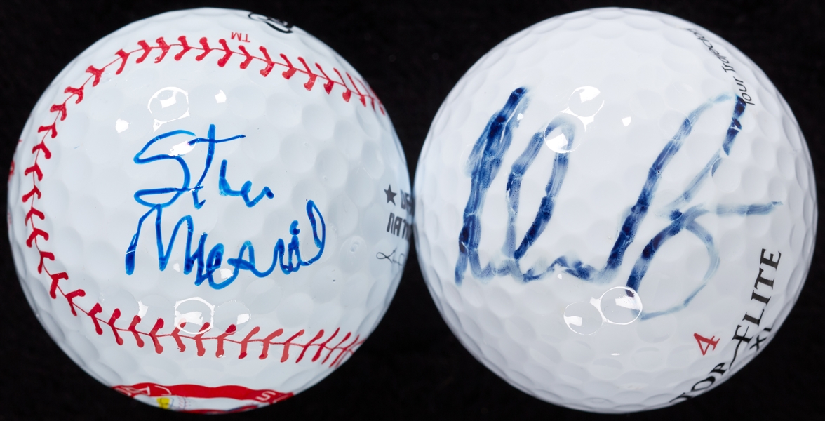 Nolan Ryan & Stan Musial Signed Golf Balls (2)