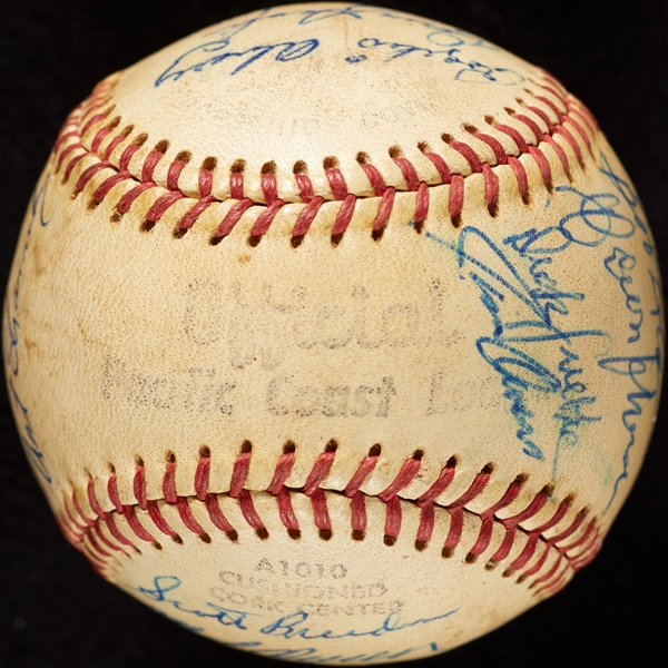 1963 San Diego Padres Team-Signed PCL Baseball with Chico Ruiz