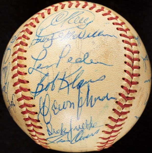 1963 San Diego Padres Team-Signed PCL Baseball with Chico Ruiz