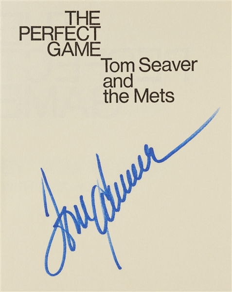 Tom Seaver Signed The Perfect Game Book (BAS)