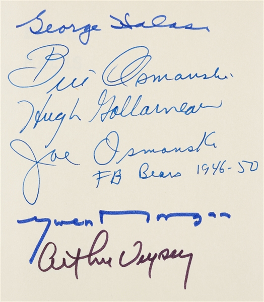 George Halas & Others Signed Halas By Halas Book (BAS)