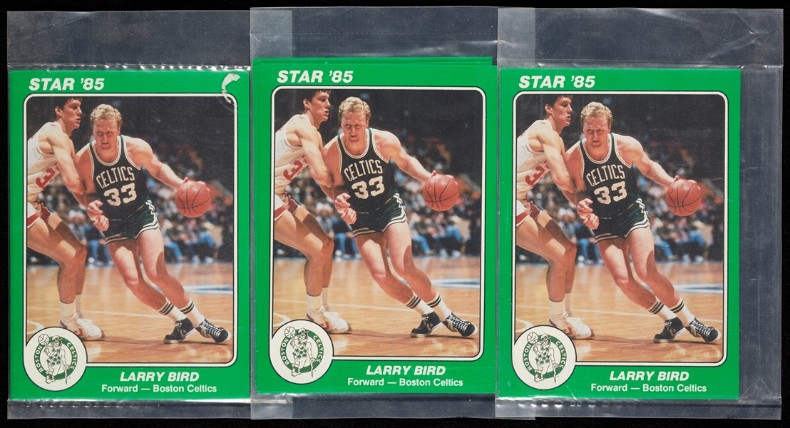 1985 Star Co. Team Supers 5x7 Boston Celtics Team Bags Group (3)