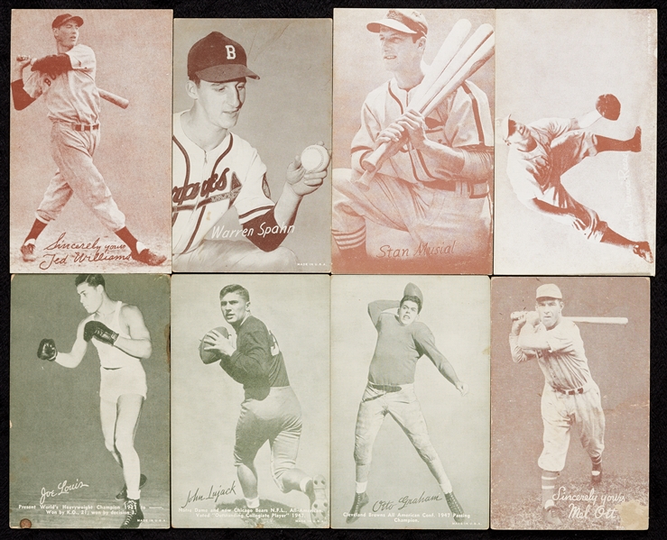 1947-66 Exhibit Supply Co. Baseball Group and Other Sports (73)