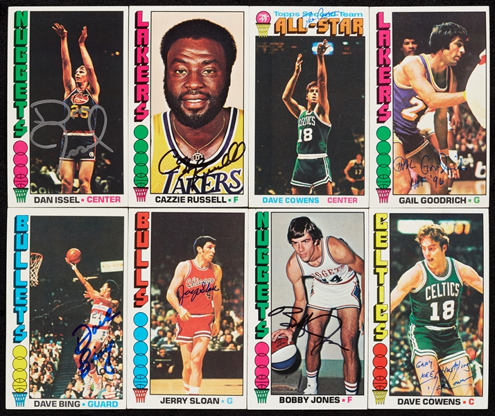 1976 Topps Basketball Group with 50 Signed (150)
