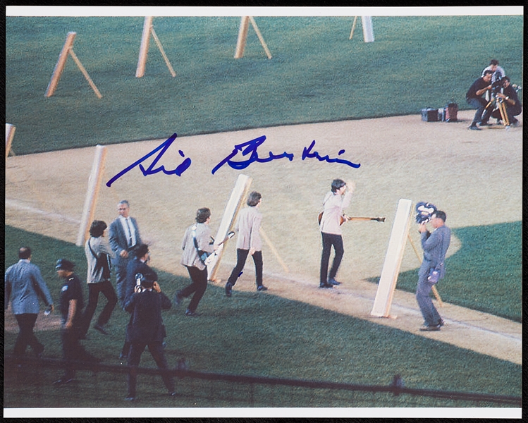 Sid Bernstein Signed 8x10 Photo of The Beatles at Shea (BAS)