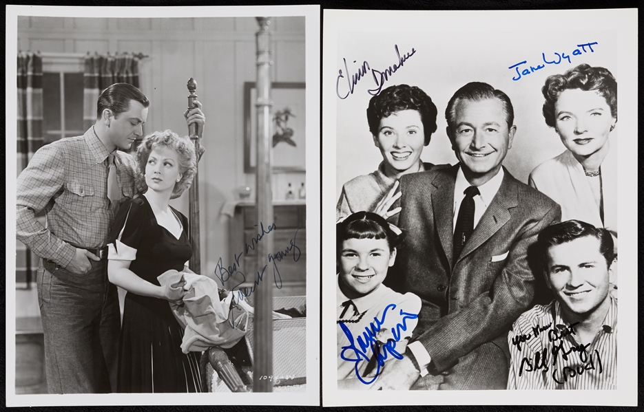 Father Knows Best Cast Signed Photos Pair (2)