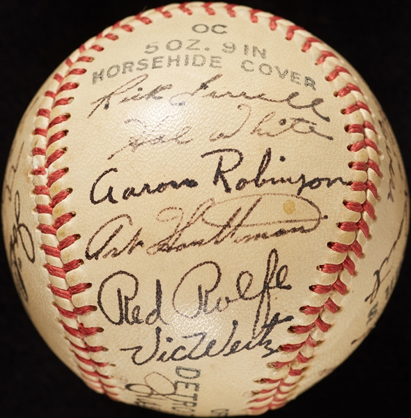 1950 Detroit Tigers Signed Team-Signed Baseball (BAS)