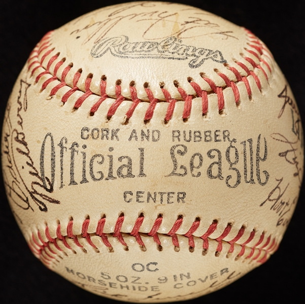 1950 Detroit Tigers Signed Team-Signed Baseball (BAS)