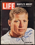Mickey Mantle Signed LIFE Magazine Inscribed "536 HRs" (1965) (Graded BAS 10)