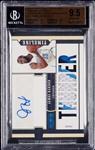 2010-11 National Treasures James Harden Timeline Materials Team Names Prime Sigs (3/15) BGS 9.5 (AUTO 10)