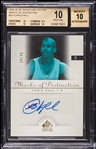 2005-06 SP Signature Chris Paul Marks of Distinction (34/40) BGS 10 (AUTO 10)