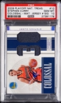 2009 National Treasures Stephen Curry Colossal Materials Jersey/Auto (45/49) PSA 10 (AUTO 10)