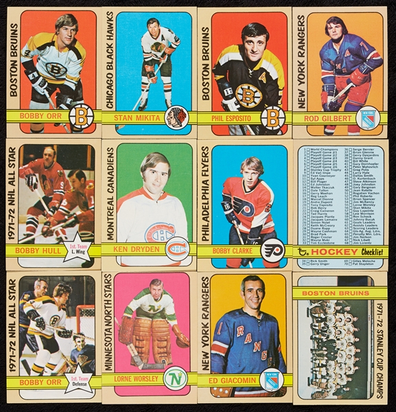 High-Grade 1972 Topps Hockey Complete Set (176)