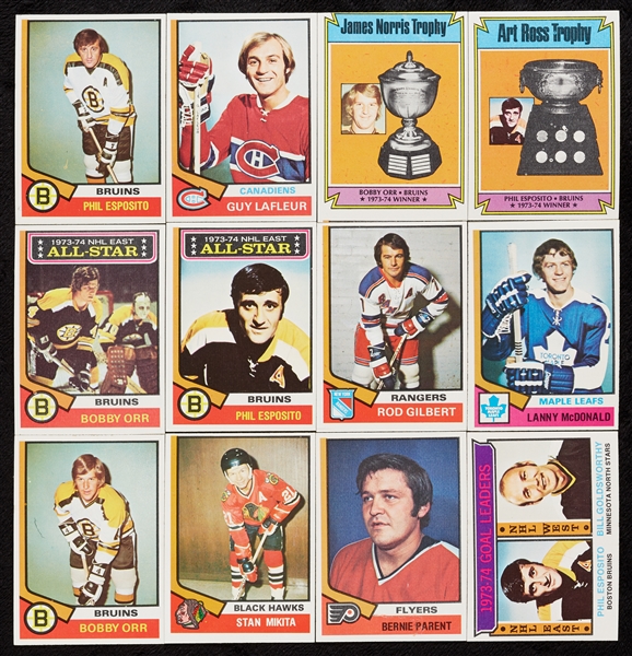 High-Grade 1974 Topps Hockey Complete Set (264)