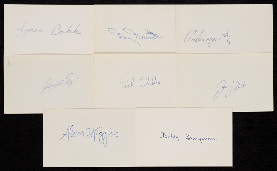 1970-1983 Signed Index Card Collection (1160)