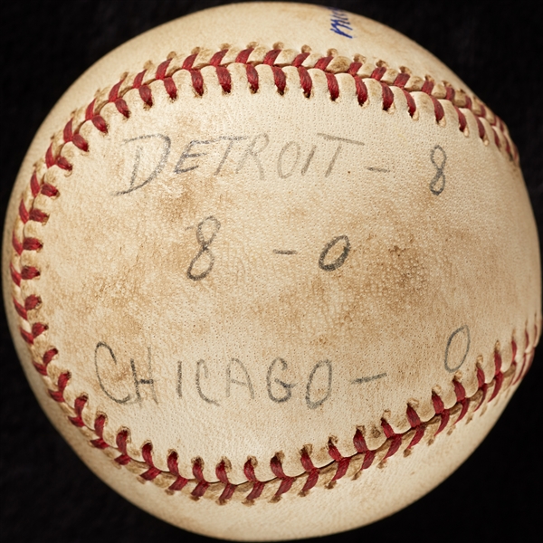 Mickey Lolich Career Win No. 19 Final Out Game-Used Baseball (9/1/1964) (BAS) (Lolich LOA)
