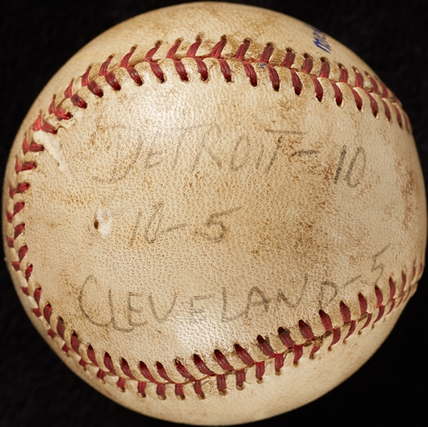 Mickey Lolich Career Win No. 33 Final Out Game-Used Baseball (7/21/1965) (BAS) (Lolich LOA)