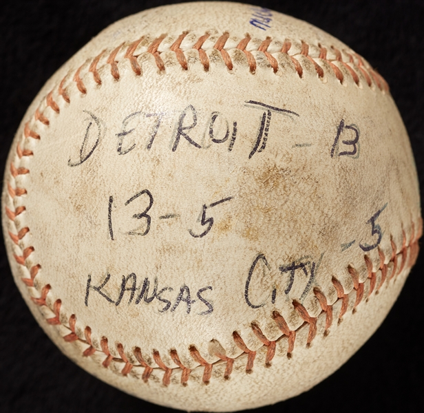 Mickey Lolich Career Win No. 40 Final Out Game-Used Baseball (4/28/1966) (BAS) (Lolich LOA)