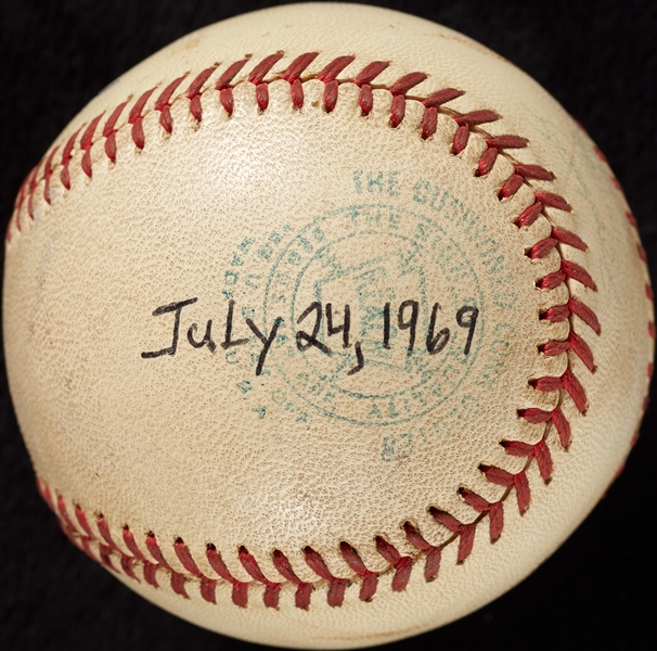 Mickey Lolich Career Win No. 97 Final Out Game-Used Baseball (7/24/1969) (BAS) (Lolich LOA)
