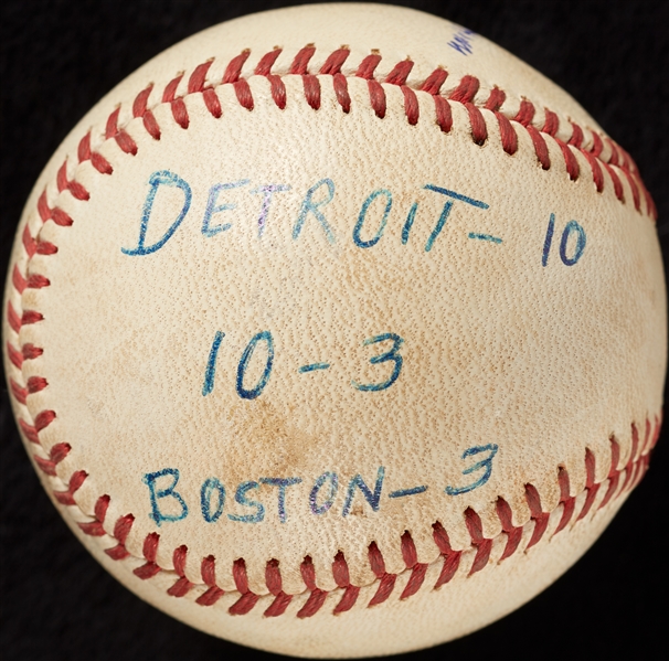 Mickey Lolich Career Win No. 102 Final Out Game-Used Baseball (9/28/1969) (BAS) (Lolich LOA)
