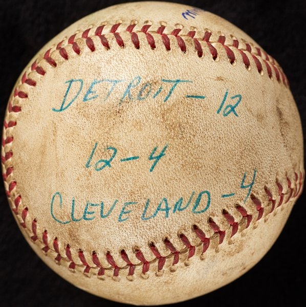 Mickey Lolich Career Win No. 104 Final Out Game-Used Baseball (4/14/1970) (BAS) (Lolich LOA)